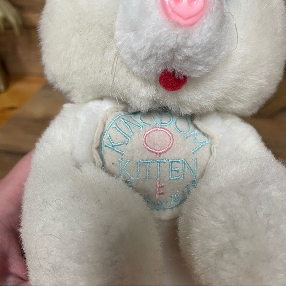 Kingdom kitten vintage cat plush toy white cross button nose Matthew 16:19 - Picture 8 of 8